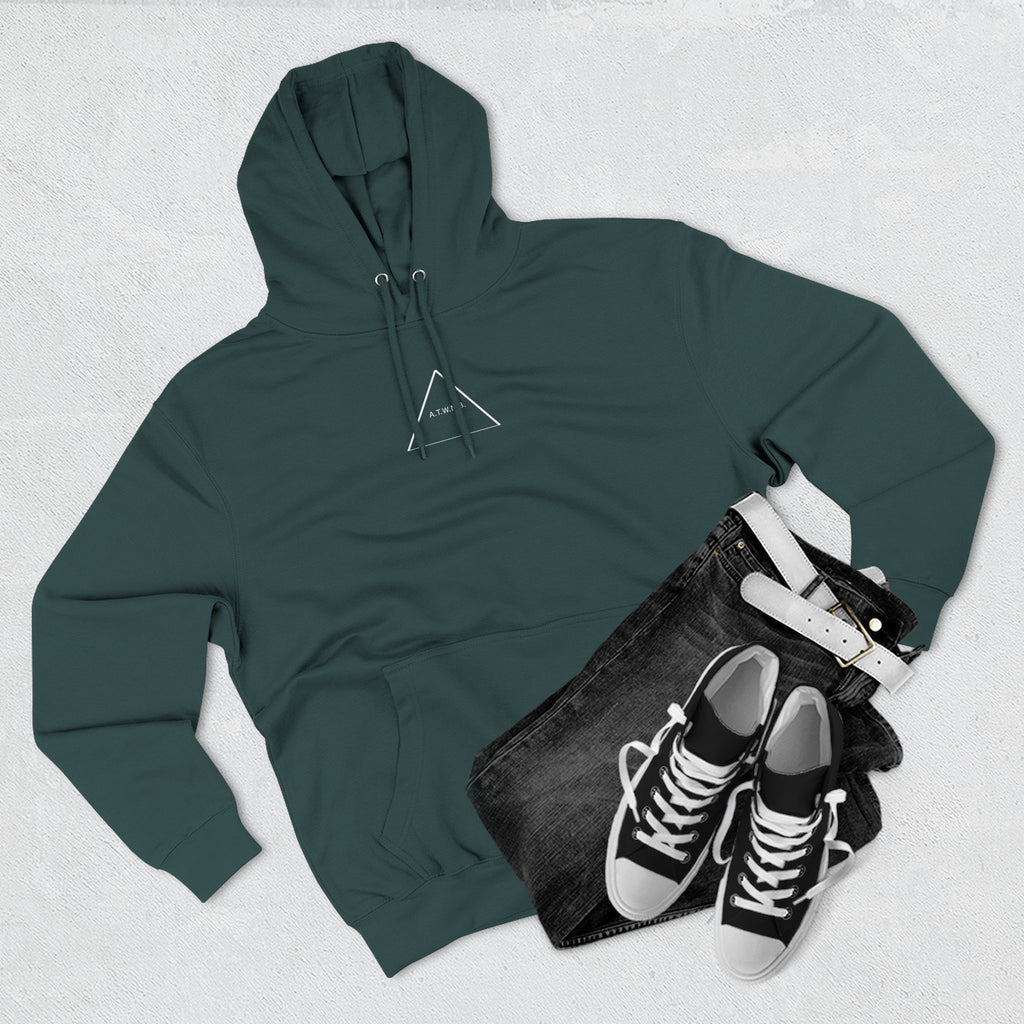 A.T.W.N.B™ Death Valley Shifting Triangle Anti Brand Streetwear Three-Panel Fleece Hoodie