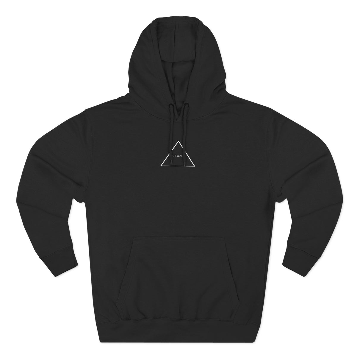 A.T.W.N.B™ Death Valley Shifting Triangle Anti Brand Streetwear Three-Panel Fleece Hoodie