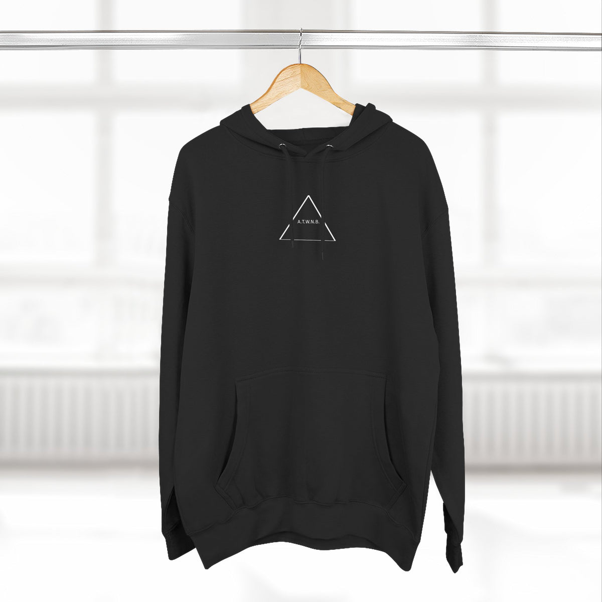 A.T.W.N.B™ Death Valley Shifting Triangle Anti Brand Streetwear Three-Panel Fleece Hoodie