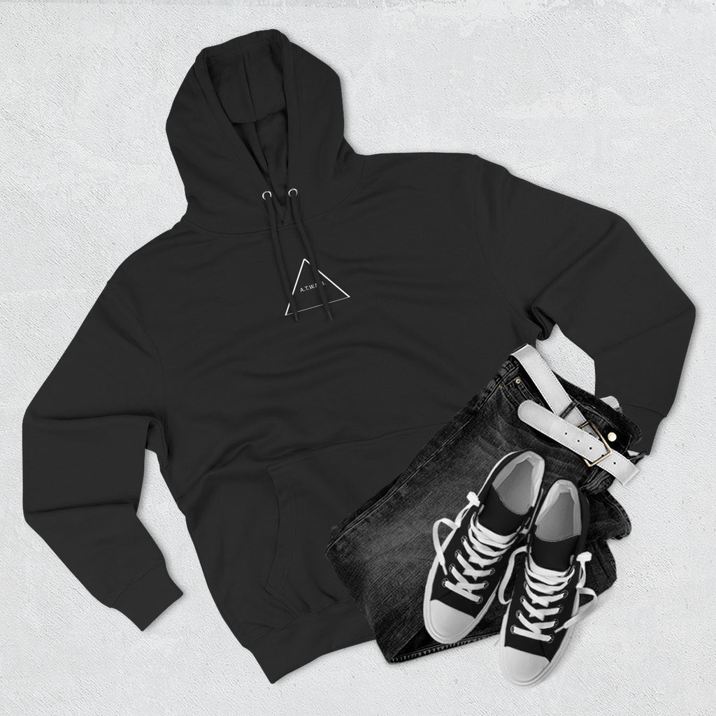 A.T.W.N.B™ Death Valley Shifting Triangle Anti Brand Streetwear Three-Panel Fleece Hoodie