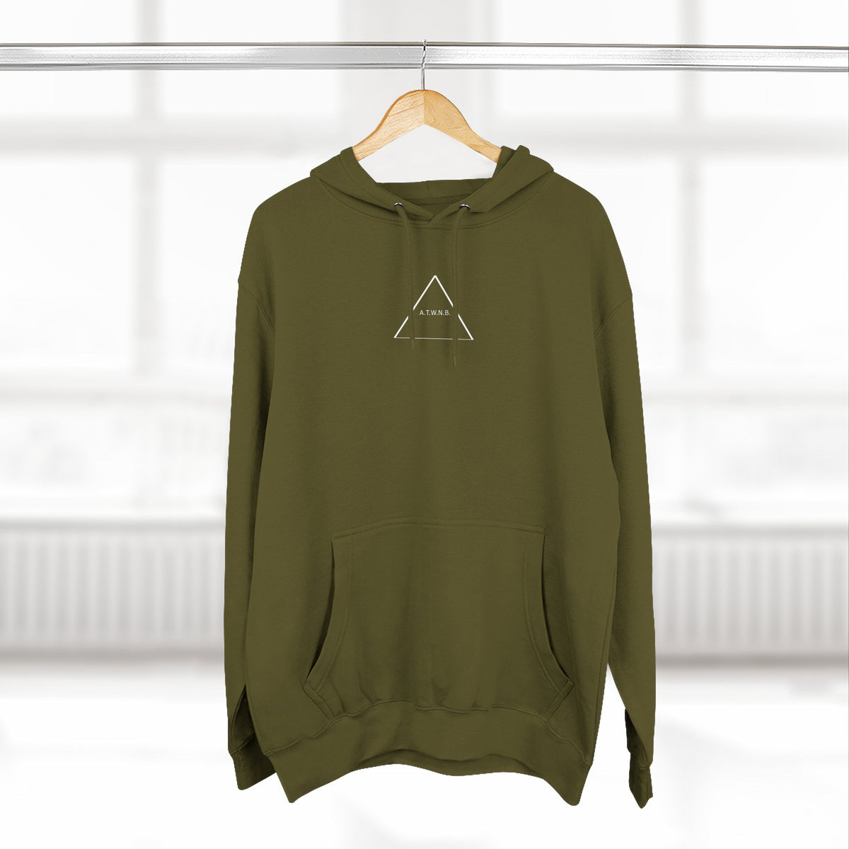 A.T.W.N.B™ Death Valley Shifting Triangle Anti Brand Streetwear Three-Panel Fleece Hoodie