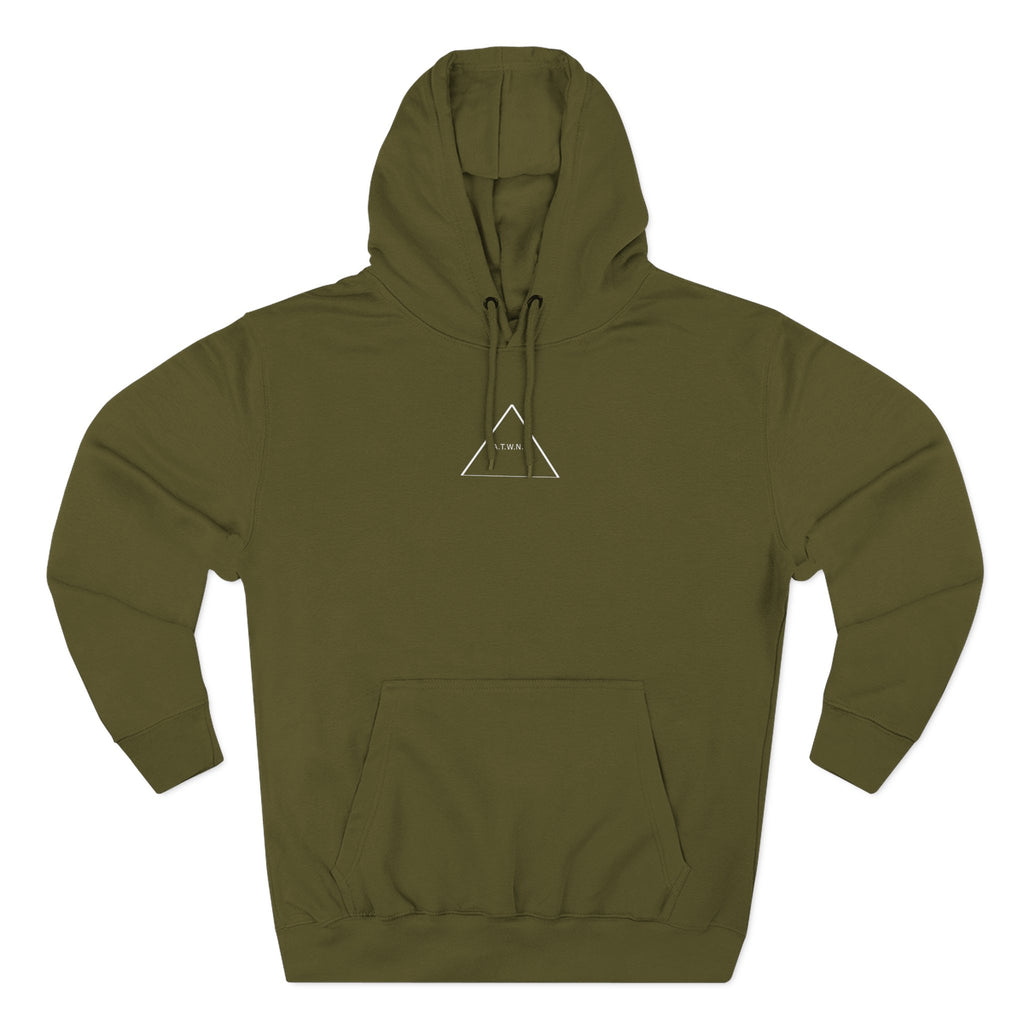 A.T.W.N.B™ Death Valley Shifting Triangle Anti Brand Streetwear Three-Panel Fleece Hoodie