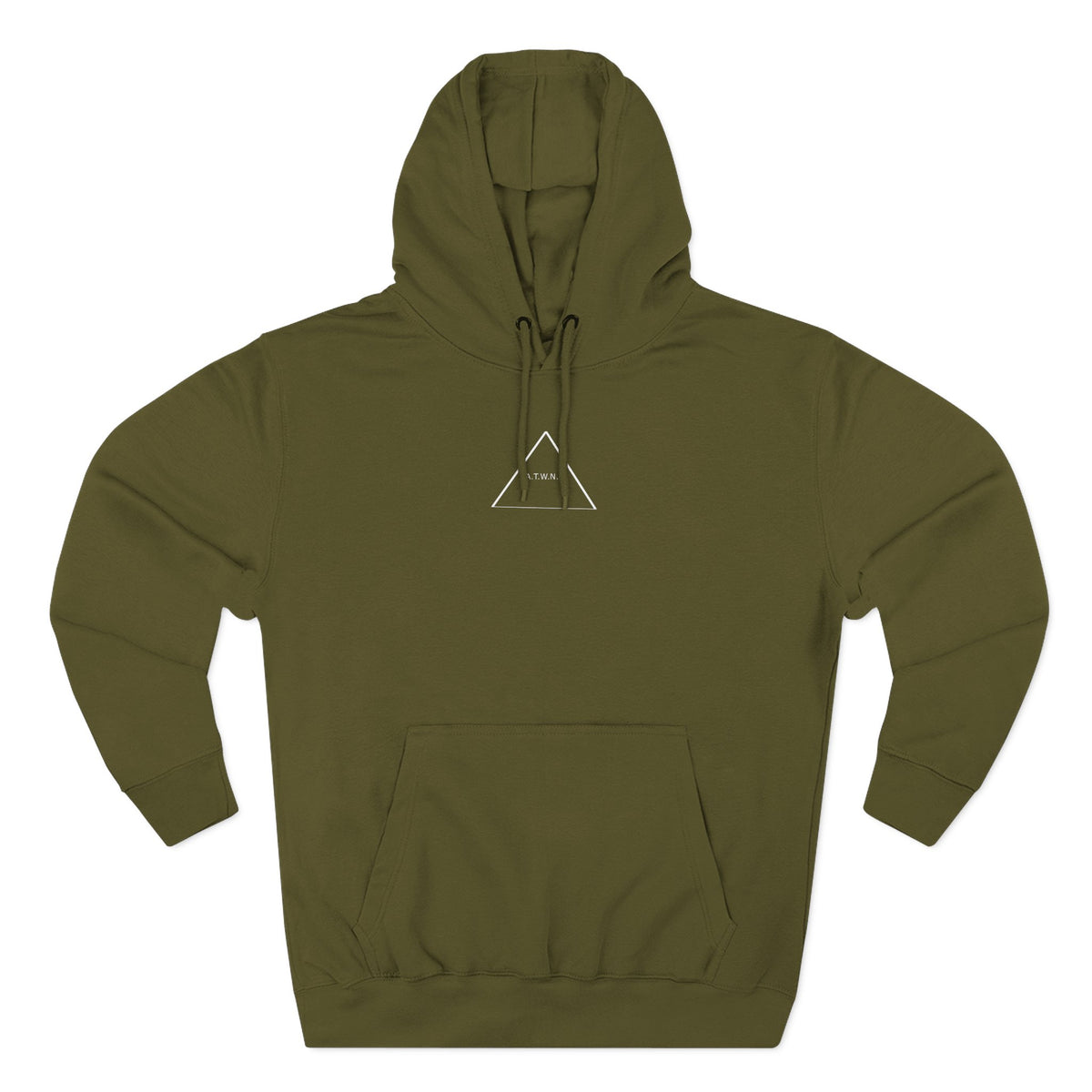 A.T.W.N.B™ Death Valley Shifting Triangle Anti Brand Streetwear Three-Panel Fleece Hoodie