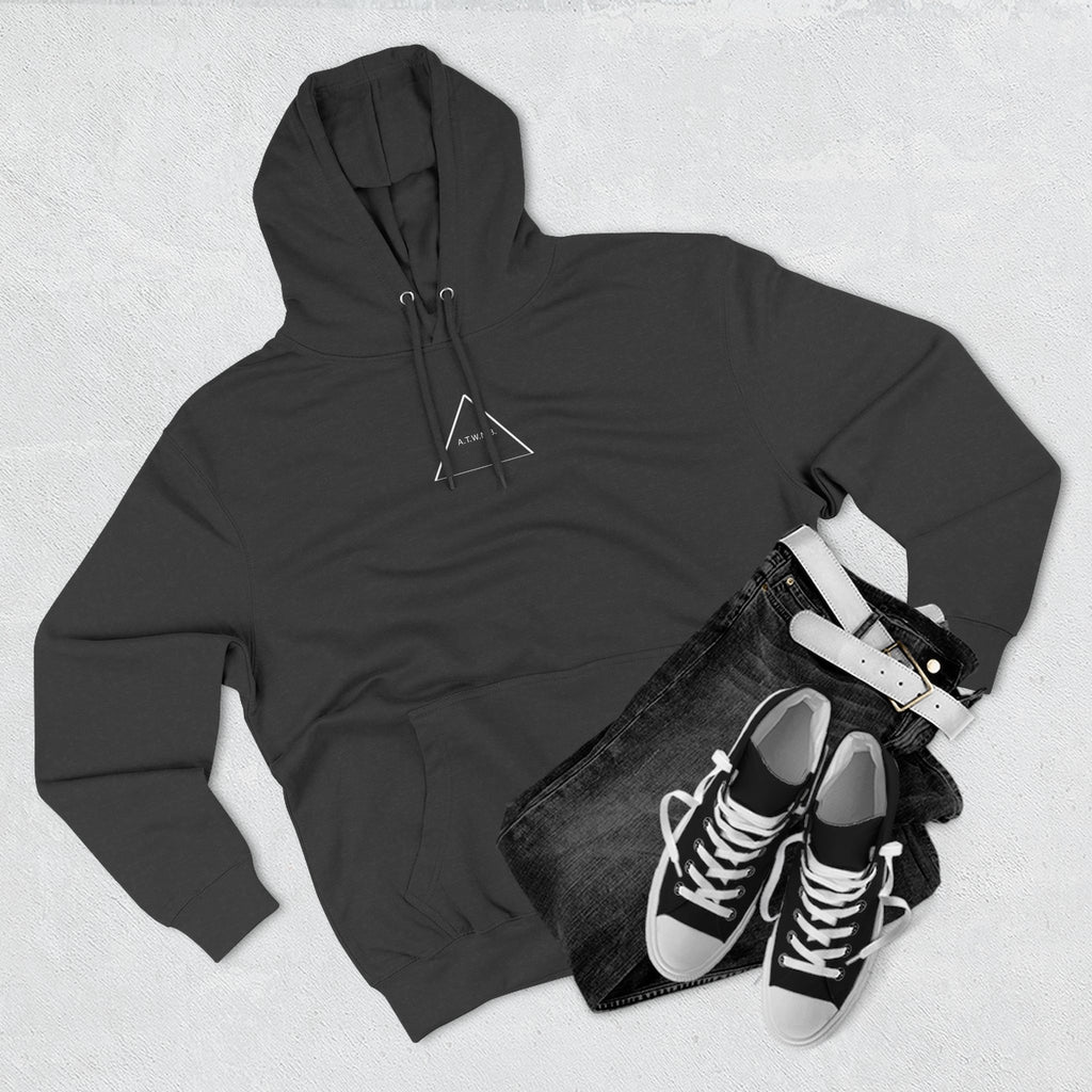 A.T.W.N.B™ Death Valley Shifting Triangle Anti Brand Streetwear Three-Panel Fleece Hoodie